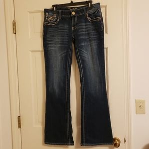 Amethyst flare blue jeans, 11